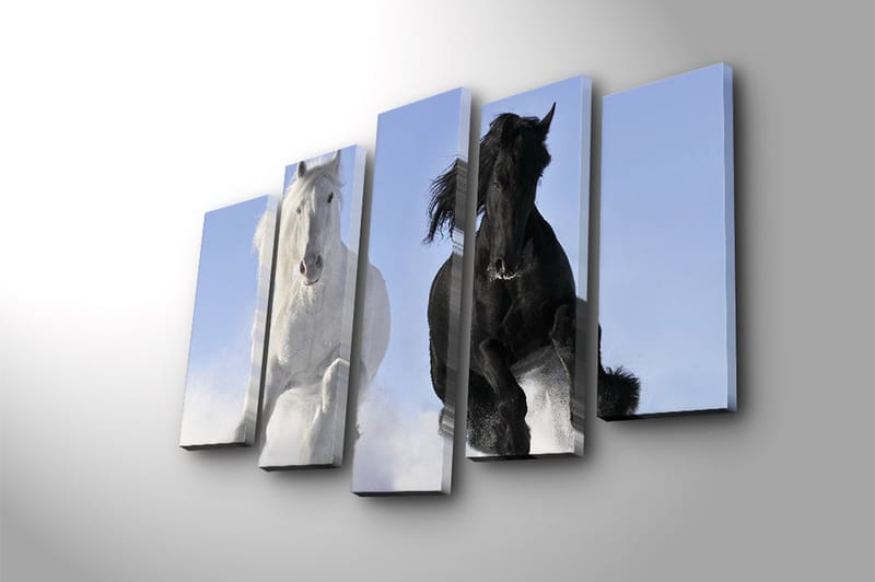 CANVASTAVLA 5-pack Flerfärgad 19x60 cm - Inredning & dekor - Tavlor & konst - Canvastavla