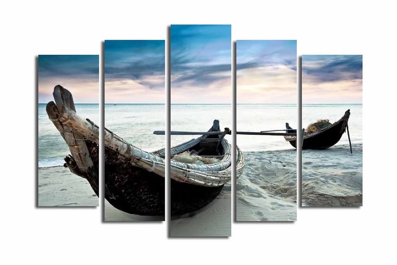 CANVASTAVLA 5-pack Flerfärgad 19x60 cm - Inredning & dekor - Tavlor & konst - Canvastavla