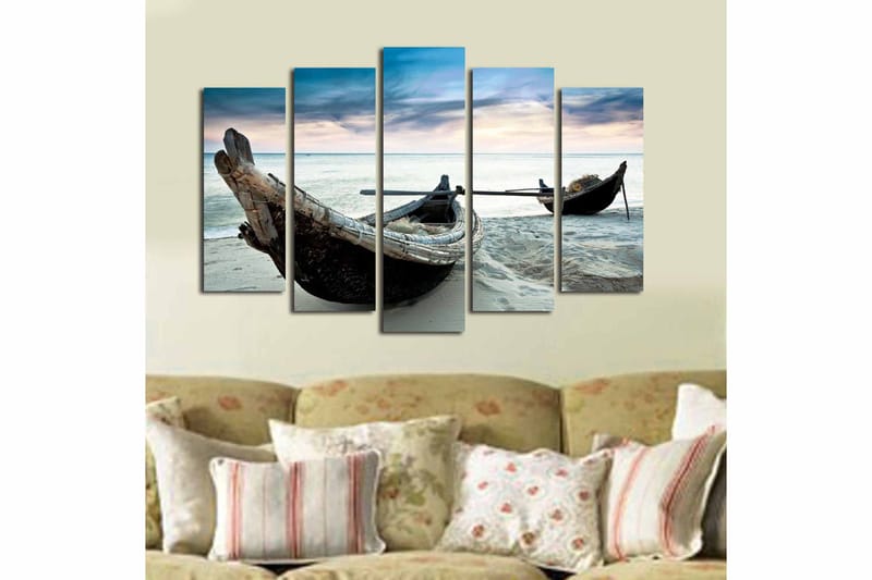 CANVASTAVLA 5-pack Flerfärgad 19x60 cm - Inredning & dekor - Tavlor & konst - Canvastavla