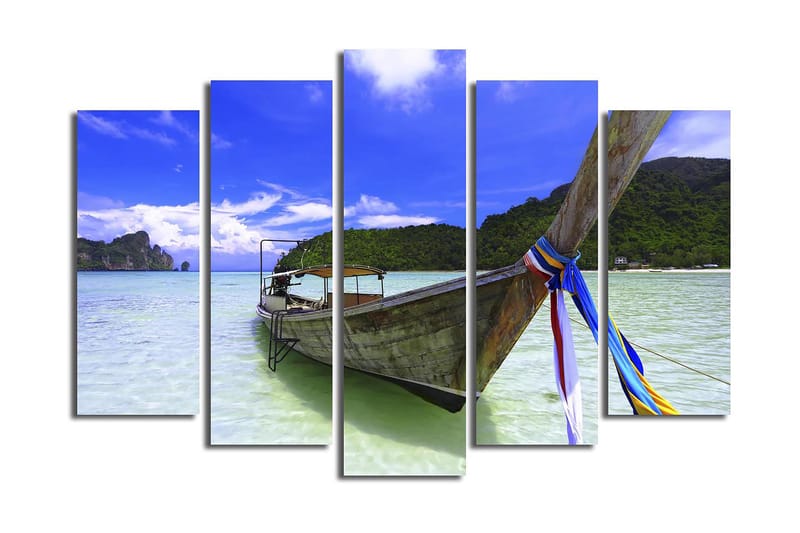 CANVASTAVLA 5-pack Flerfärgad 19x60 cm - Inredning & dekor - Tavlor & konst - Canvastavla
