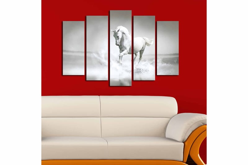 CANVASTAVLA 5-pack Flerfärgad 19x60 cm - Inredning & dekor - Tavlor & konst - Canvastavla