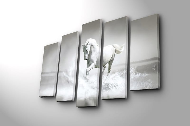 CANVASTAVLA 5-pack Flerfärgad 19x60 cm - Inredning & dekor - Tavlor & konst - Canvastavla