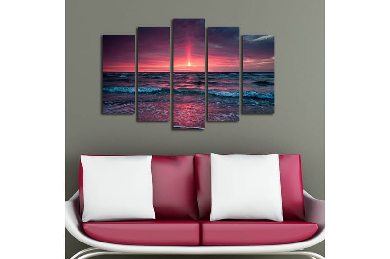 CANVASTAVLA 5-pack Flerfärgad 19x60 cm - Inredning & dekor - Tavlor & konst - Canvastavla