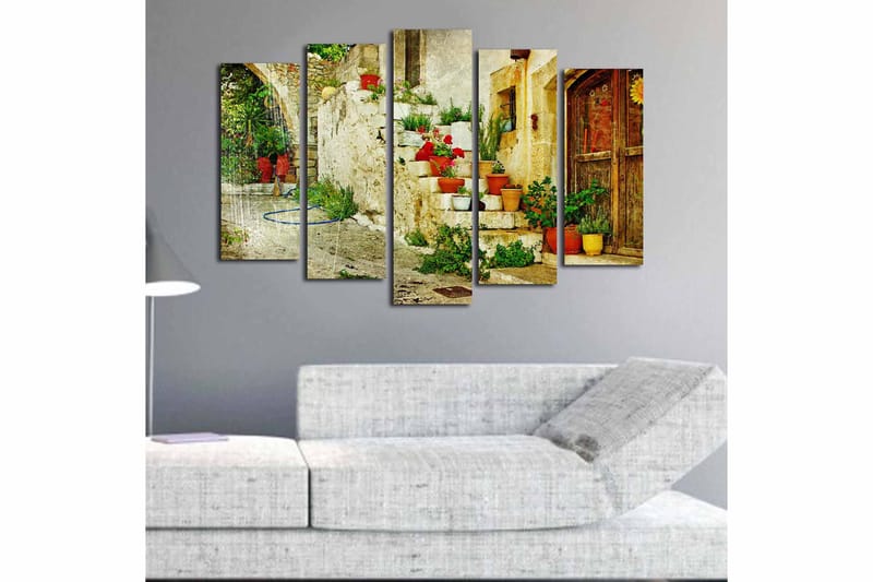 CANVASTAVLA 5-pack Flerfärgad 19x60 cm - Inredning & dekor - Tavlor & konst - Canvastavla