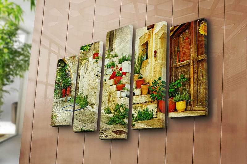 CANVASTAVLA 5-pack Flerfärgad 19x60 cm - Inredning & dekor - Tavlor & konst - Canvastavla