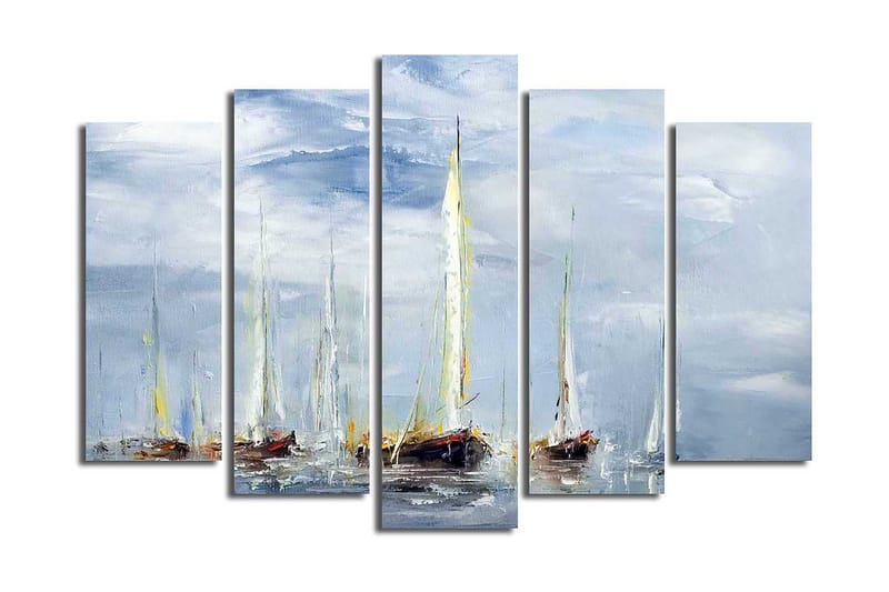 CANVASTAVLA 5-pack Flerfärgad 19x60 cm - Inredning & dekor - Tavlor & konst - Canvastavla