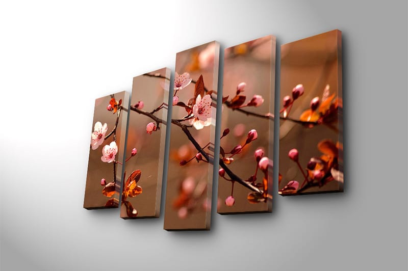 CANVASTAVLA 5-pack Flerfärgad 19x60 cm - Inredning & dekor - Tavlor & konst - Canvastavla