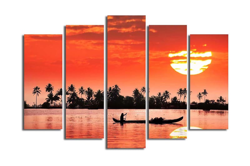 CANVASTAVLA 5-pack Flerfärgad 19x60 cm - Inredning & dekor - Tavlor & konst - Canvastavla