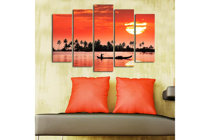 CANVASTAVLA 5-pack Flerfärgad 19x60 cm - Inredning & dekor - Tavlor & konst - Canvastavla