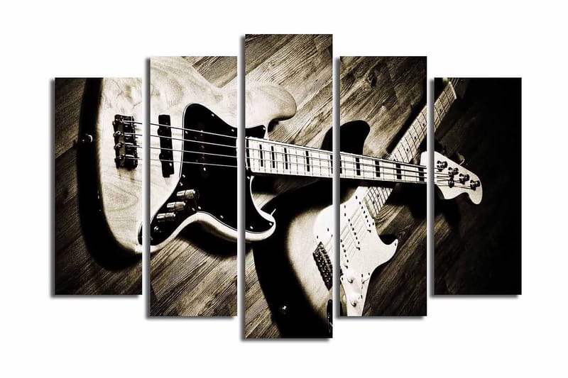 CANVASTAVLA 5-pack Flerfärgad 19x60 cm - Inredning & dekor - Tavlor & konst - Canvastavla