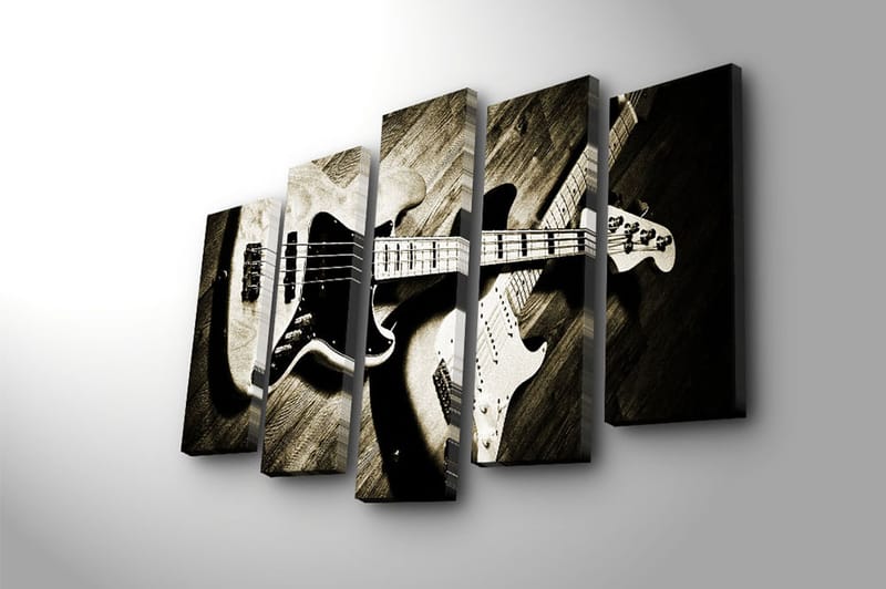 CANVASTAVLA 5-pack Flerfärgad 19x60 cm - Inredning & dekor - Tavlor & konst - Canvastavla