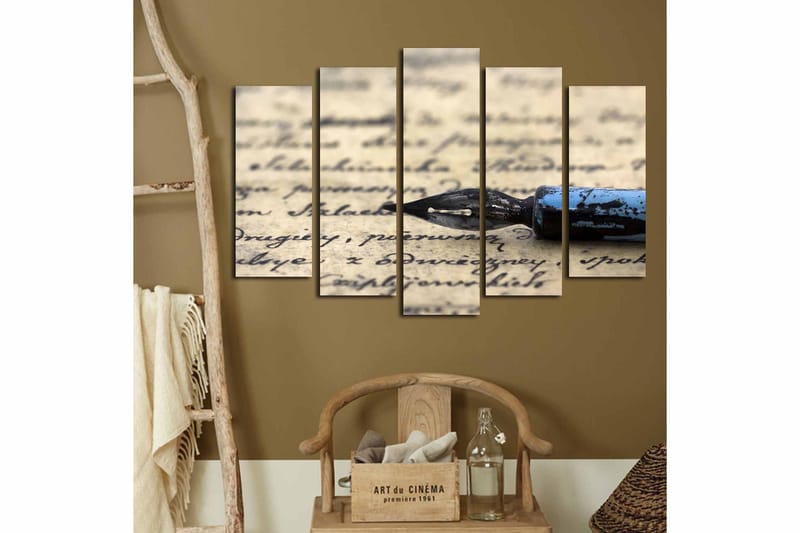 Canvastavla 5-pack Flerfärgad - 19x60 cm - Inredning & dekor - Tavlor & konst - Canvastavla