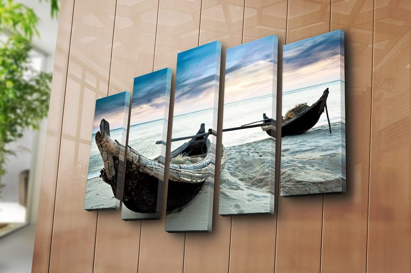 Canvastavla 5-pack Flerfärgad - 19x60 cm - Inredning & dekor - Tavlor & konst - Canvastavla