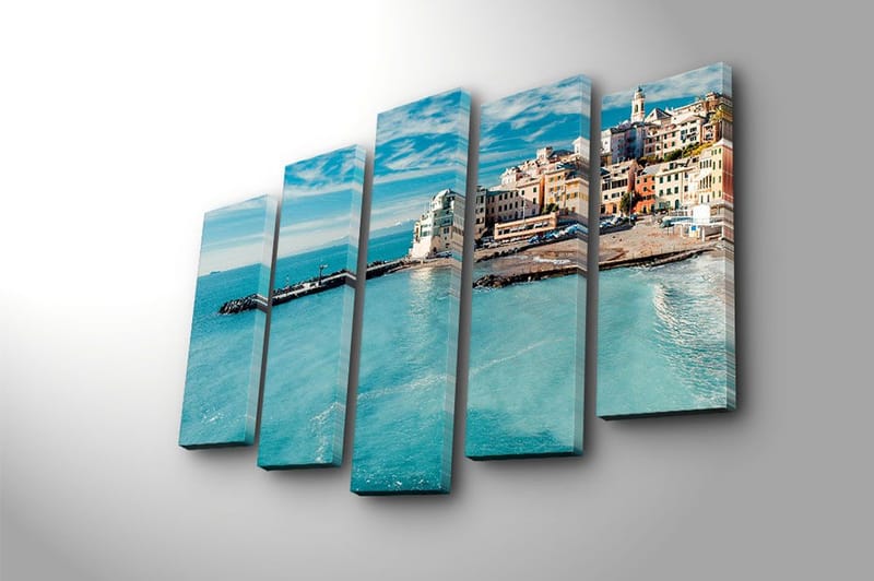 Canvastavla 5-pack Flerfärgad - 19x60 cm - Inredning & dekor - Tavlor & konst - Canvastavla