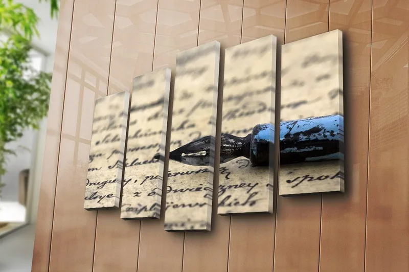 Canvastavla 5-pack Flerfärgad - 19x60 cm - Inredning & dekor - Tavlor & konst - Canvastavla