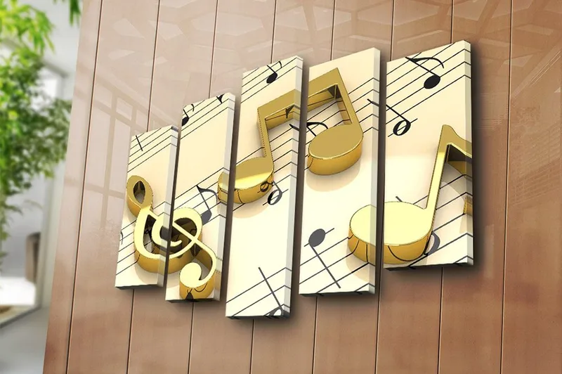 Canvastavla 5-pack Flerfärgad - 19x60 cm - Inredning & dekor - Tavlor & konst - Canvastavla