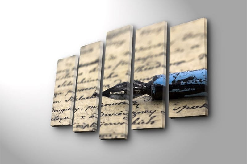 Canvastavla 5-pack Flerfärgad - 19x60 cm - Inredning & dekor - Tavlor & konst - Canvastavla