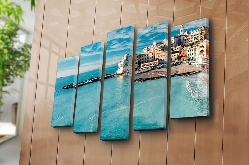 Canvastavla 5-pack Flerfärgad - 19x60 cm - Inredning & dekor - Tavlor & konst - Canvastavla