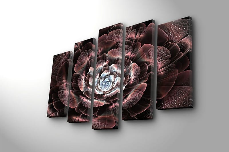 Canvastavla 5-pack Flerfärgad - 19x60 cm - Inredning & dekor - Tavlor & konst - Canvastavla