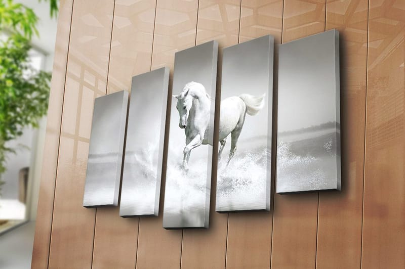 Canvastavla 5-pack Flerfärgad - 19x60 cm - Inredning & dekor - Tavlor & konst - Canvastavla