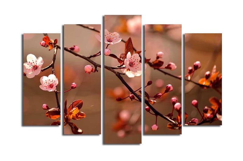 Canvastavla 5-pack Flerfärgad - 19x60 cm - Inredning & dekor - Tavlor & konst - Canvastavla
