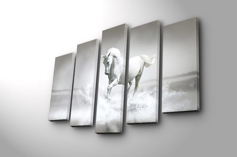 Canvastavla 5-pack Flerfärgad - 19x60 cm - Inredning & dekor - Tavlor & konst - Canvastavla