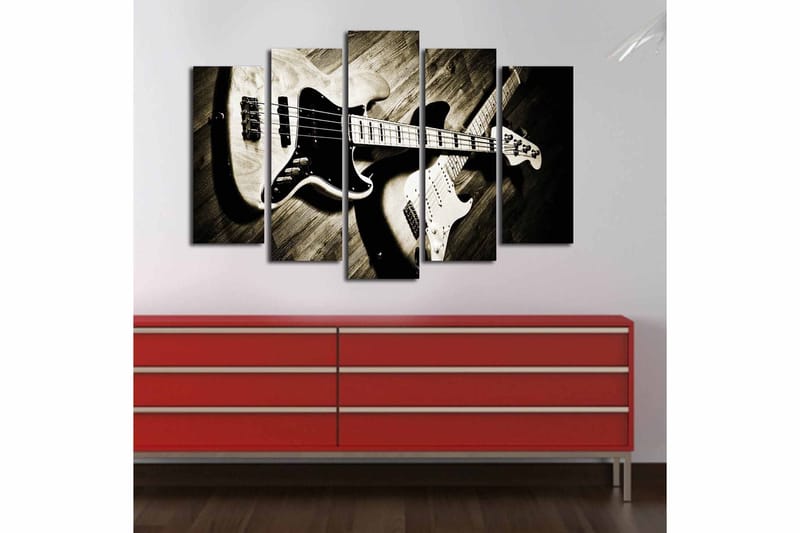 Canvastavla 5-pack Flerfärgad - 19x60 cm - Inredning & dekor - Tavlor & konst - Canvastavla