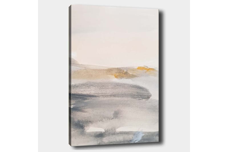 Canvastavla 70x100 cm - Abstrakt landskap med mjuka färgövergångar - Grå / Beige / Ljusblå - Inredning & dekor - Tavlor & konst - Canvastavla