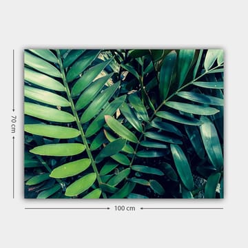 Canvastavla 70x100 cm - Tätt sammanvävda gröna växtblad som skapar en frodig och livfull känsla - Mörkgrön / Ljusgrön - Inredning & dekor - Tavlor & konst - Canvastavla