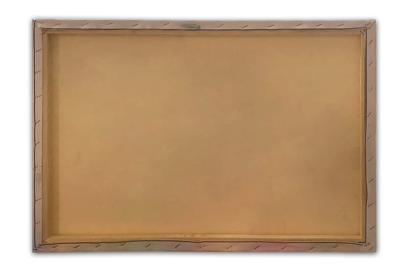 Canvastavla 70x100 cm - Vacker bergslandskap med spegelbild i en sjö och färgglada höstträd - Grön / Orange / Lila - Inredning & dekor - Tavlor & konst - Canvastavla