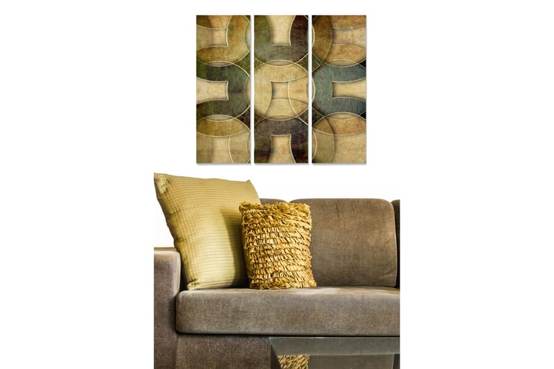 CANVASTAVLA Abstract 3-pack Flerfärgad 20x50 cm - Inredning & dekor - Tavlor & konst - Canvastavla
