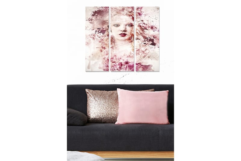 CANVASTAVLA Abstract 3-pack Flerfärgad 20x50 cm - Inredning & dekor - Tavlor & konst - Canvastavla
