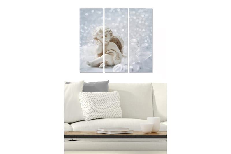 CANVASTAVLA Abstract 3-pack Flerfärgad 20x50 cm - Inredning & dekor - Tavlor & konst - Canvastavla