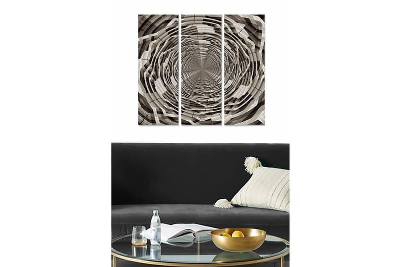 CANVASTAVLA Abstract 3-pack Flerfärgad 20x50 cm - Inredning & dekor - Tavlor & konst - Canvastavla