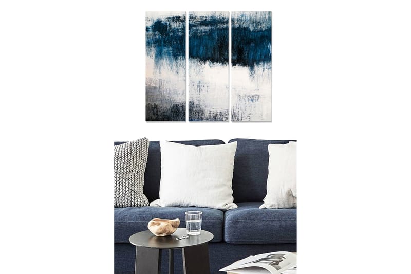 CANVASTAVLA Abstract 3-pack Flerfärgad 20x50 cm - Inredning & dekor - Tavlor & konst - Canvastavla