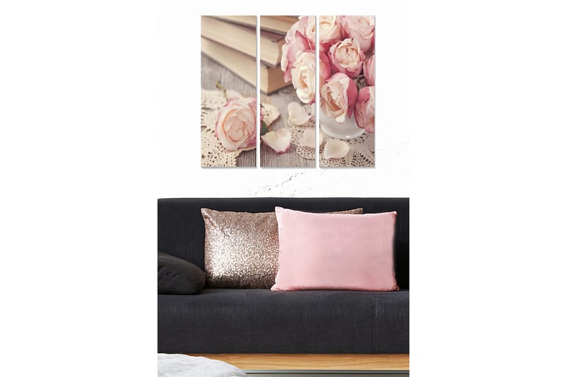 CANVASTAVLA Abstract 3-pack Flerfärgad 20x50 cm - Inredning & dekor - Tavlor & konst - Canvastavla