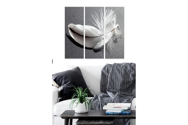 CANVASTAVLA Abstract 3-pack Flerfärgad 20x50 cm - Inredning & dekor - Tavlor & konst - Canvastavla