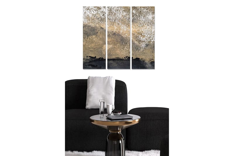 Canvastavla Abstract 3-pack Flerfärgad, 20x50 cm