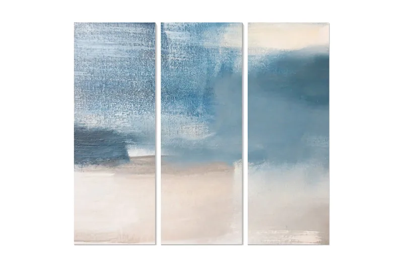 Canvastavla Abstract 3-pack Flerfärgad, 20x50 cm