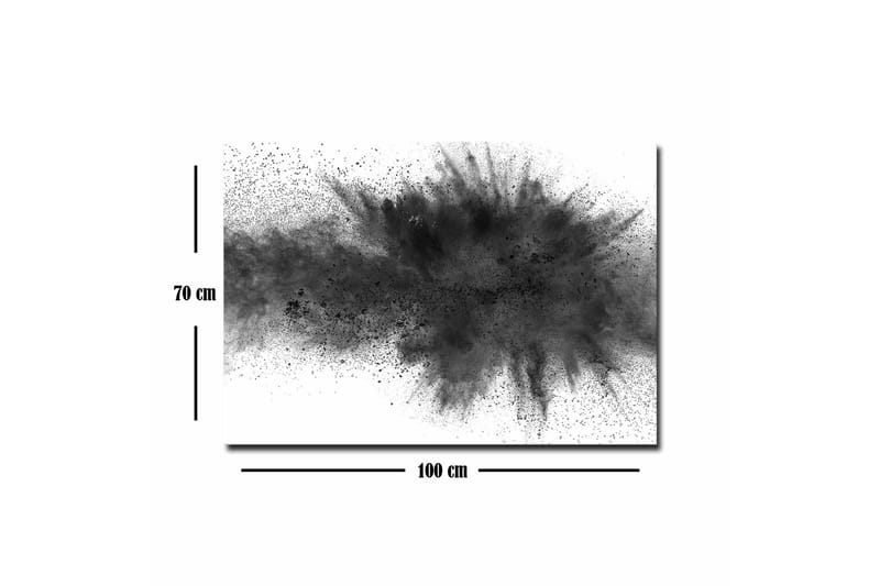 Canvastavla - Abstrakt explosion av svart bläck - Svart / Grå - Inredning & dekor - Tavlor & konst - Canvastavla