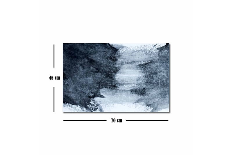 Canvastavla - Abstrakt komposition med mörka och ljusa nyanser - Mörkblå / Vit / Grå - Inredning & dekor - Tavlor & konst - Canvastavla