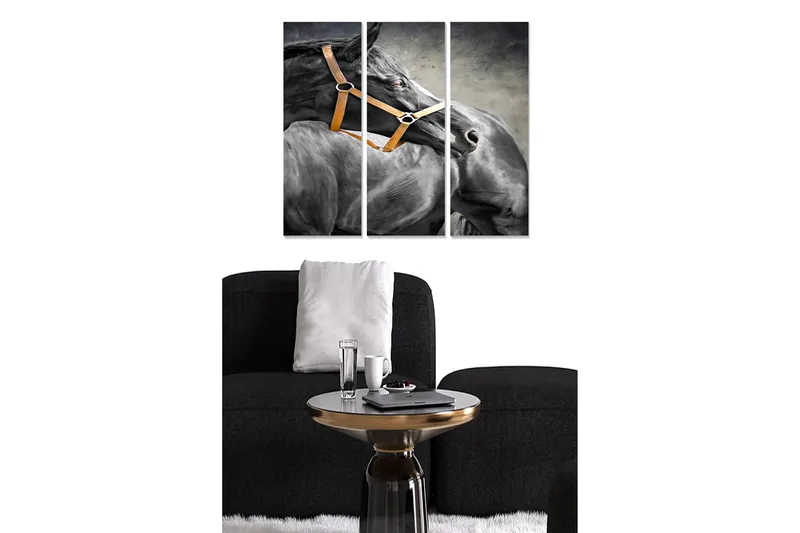 Canvastavla Animal 3-pack Flerfärgad, 20x50 cm