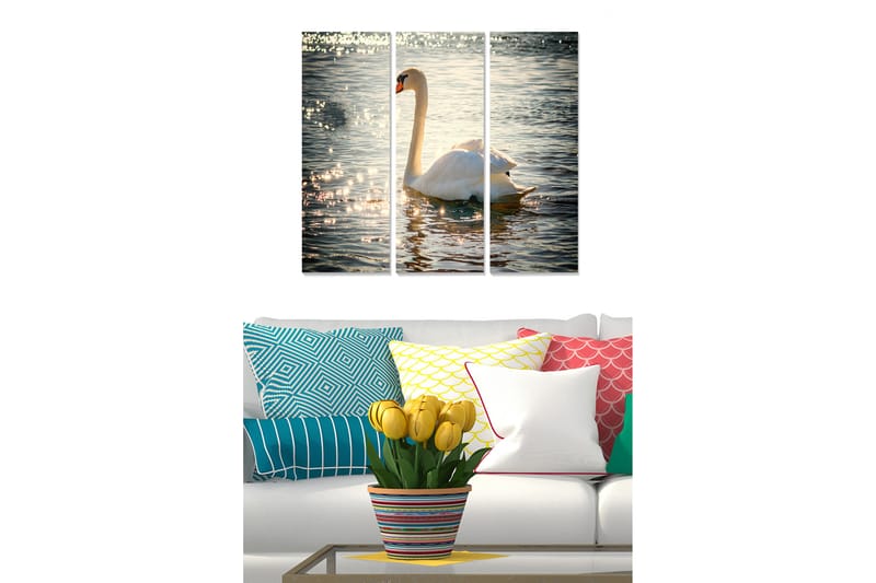 CANVASTAVLA Animal 3-pack Flerfärgad 20x50 cm - Inredning & dekor - Tavlor & konst - Canvastavla