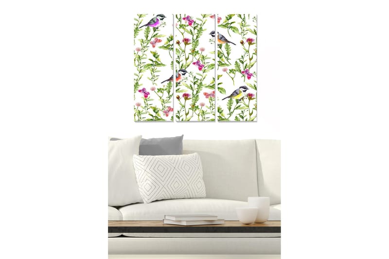 Canvastavla Animal 3-pack Flerfärgad - 20x50 cm - Inredning & dekor - Tavlor & konst - Canvastavla