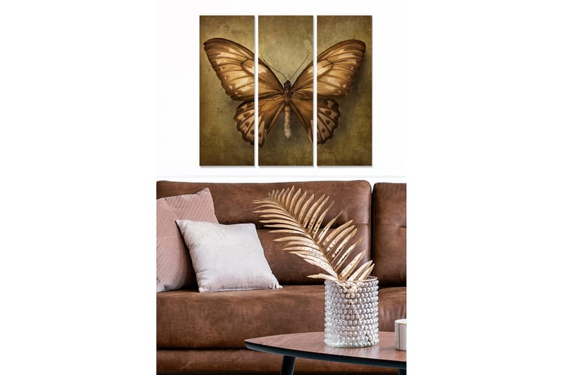 Canvastavla Animal 3-pack Flerfärgad - 20x50 cm - Inredning & dekor - Tavlor & konst - Canvastavla