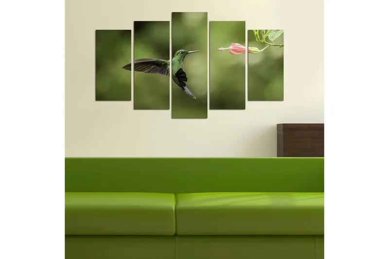 Canvastavla Animals 5-pack Flerfärgad - 20x60 cm - Inredning & dekor - Tavlor & konst - Canvastavla