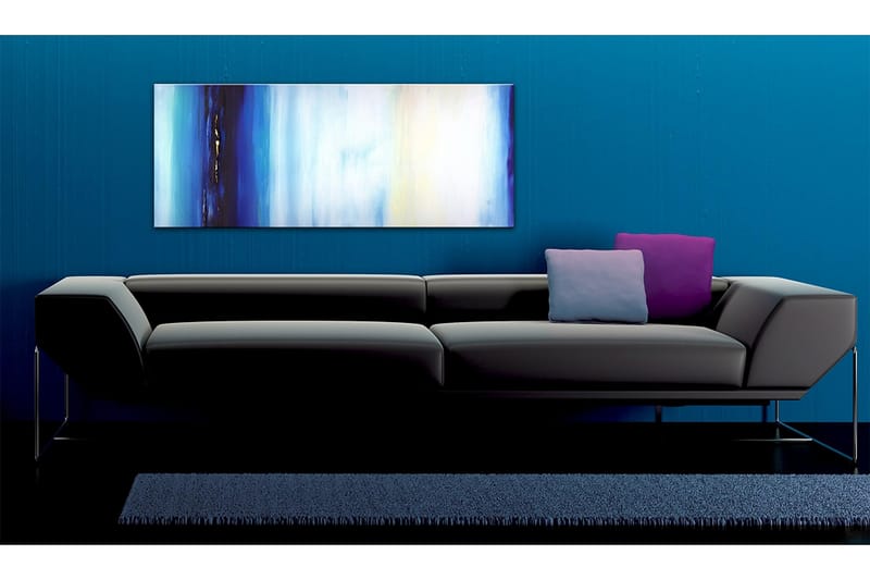 CANVASTAVLA Blå vätska  100x40 cm - Artgeist sp. z o. o. - Inredning & dekor - Tavlor & konst - Canvastavla