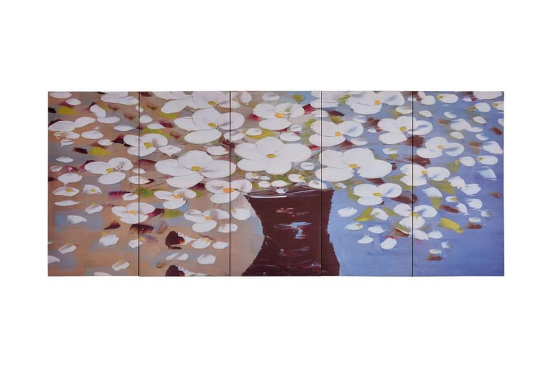 Canvastavla blommor i vas flerfärgad 150x60 cm - Flerfärgad - Inredning & dekor - Tavlor & konst - Canvastavla