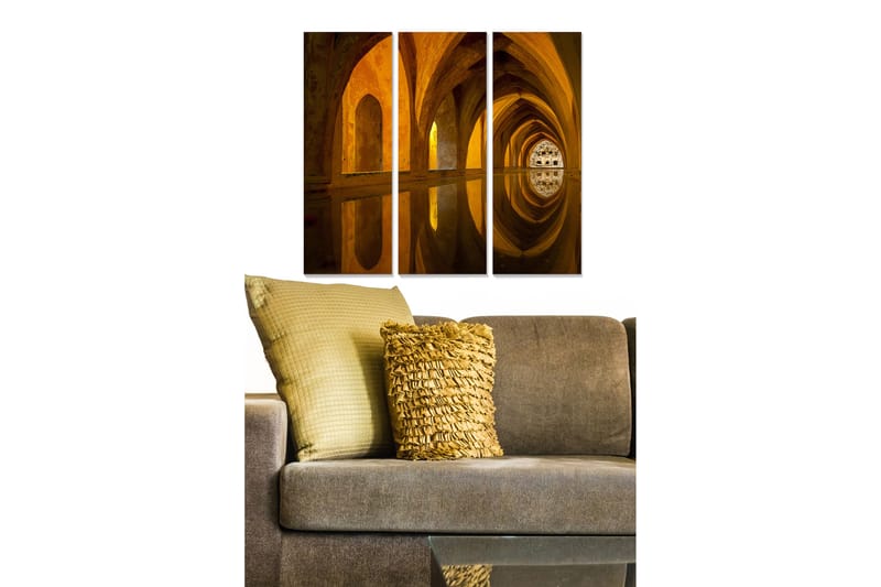 CANVASTAVLA Building 3-pack Flerfärgad 20x50 cm - Inredning & dekor - Tavlor & konst - Canvastavla
