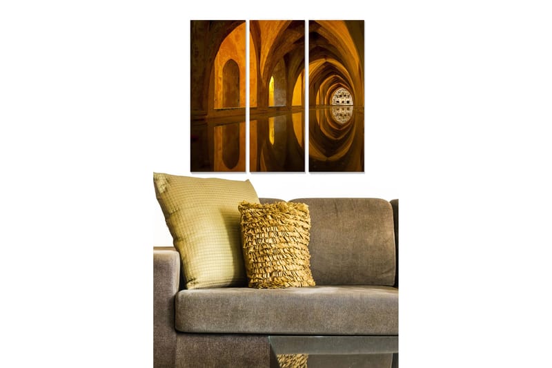 Canvastavla Building 3-pack Flerfärgad - 20x50 cm - Inredning & dekor - Tavlor & konst - Canvastavla